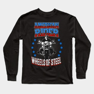 American Rider Motorcycle Biker Long Sleeve T-Shirt